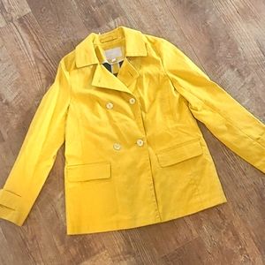 🐥 NWOT! Banana Republic Yellow Trench Coat 💛